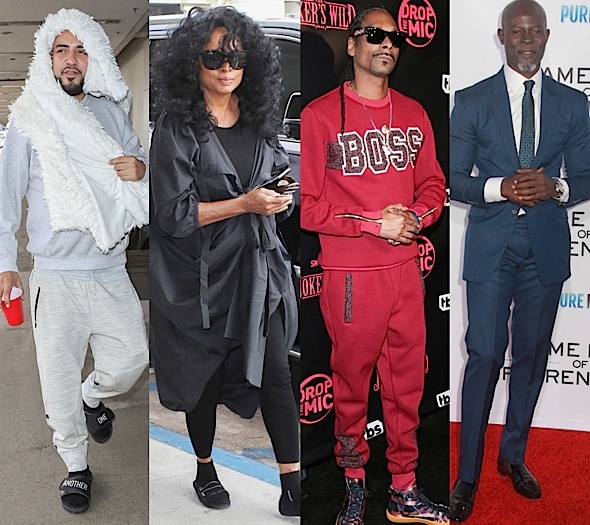 Karrueche, Snoop & Wife Hit TBS Premiere, Diana Ross & French Montana At LAX + Djimon Hounsou Spotted At LA Premiere