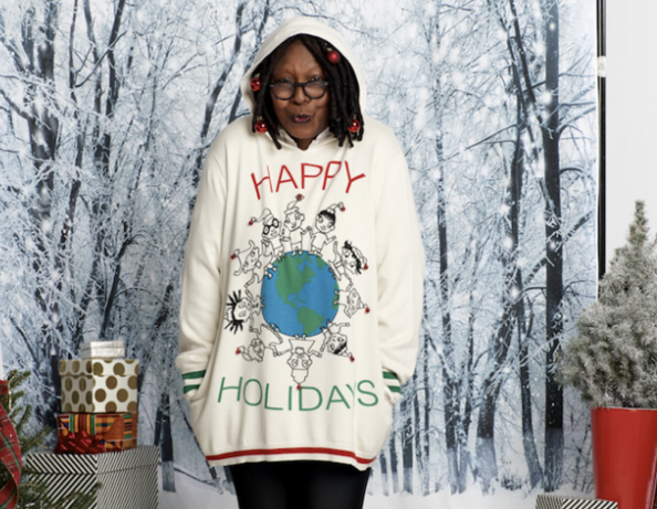Whoopi Goldberg Launches Ugly Holiday Sweater Collection