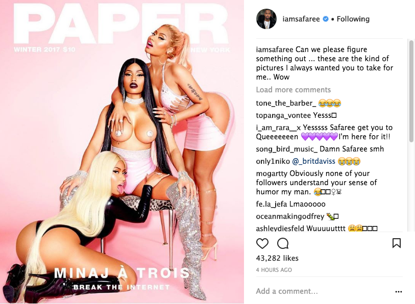 Nicki Minaj Wears Pasties, Has Minaj A Trois w/ Herself + Ex Safaree Reacts 