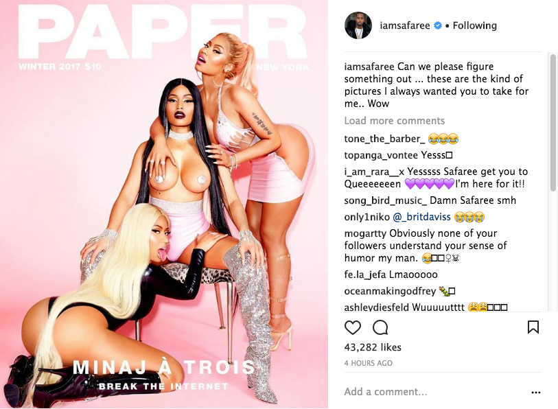 Nicki Minaj Wears Pasties, Has Minaj A Trois w/ Herself + Ex