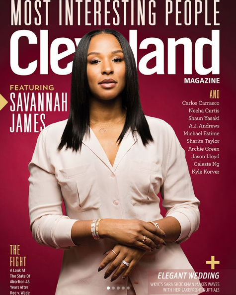 LeBron James' Wife, Savannah, Covers Cleveland Mag