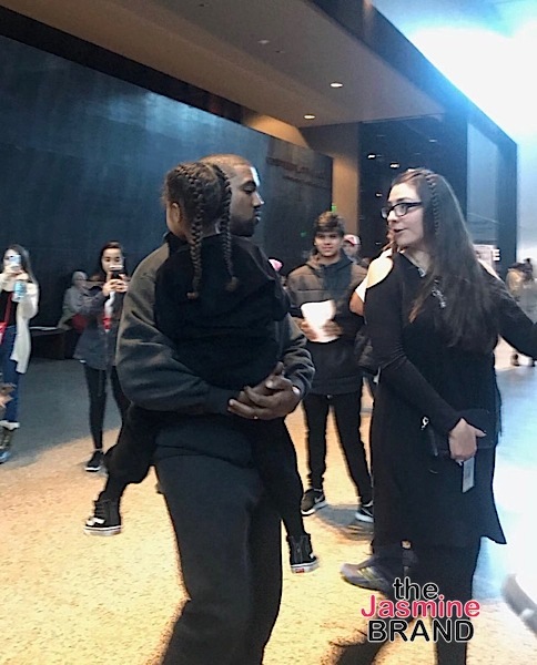 Lala & Queen Latifah Film ‘Star’ + Kanye West, North & His Father Visit African American Museum [Photos]