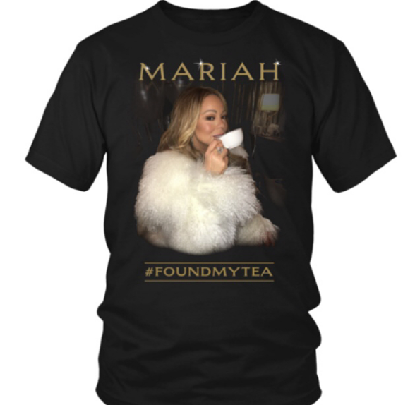 Mariah Carey Launches T-Shirt Merch Inspired By Tea Meme