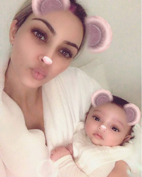 Kim Kardashian Posts Chicago West For 1st Time On Social Media