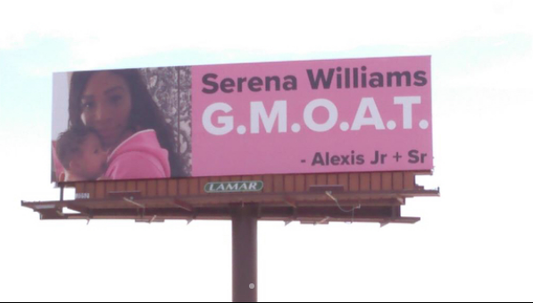 Serena Williams Cries After Husband Buys Billboards Featuring Her & Daughter