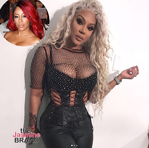 Ouch! K.Michelle Lied About Butt Reduction, Got Nose Job According to Lyrica Anderson