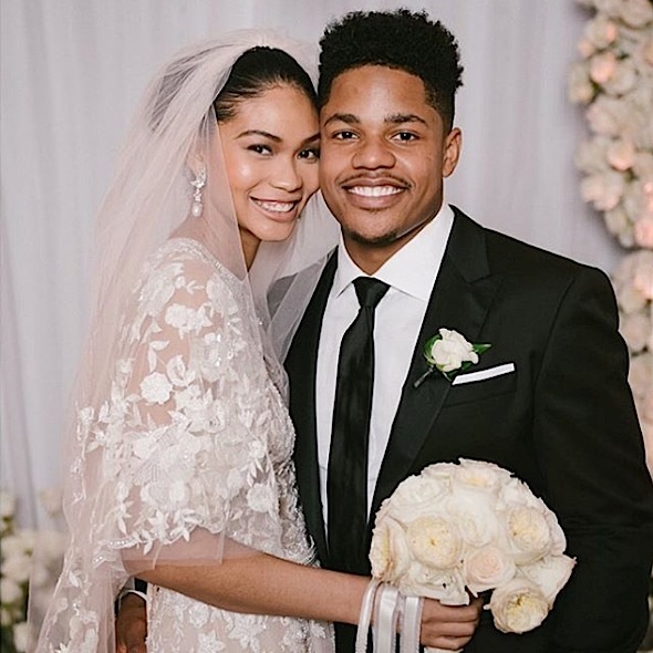 Chanel Iman Marries NFL’er Sterling Shepard! [Photos]