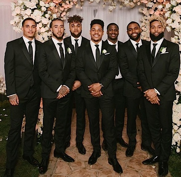 Sterling Shepard married a supermodel and Odell Beckham Jr. was in