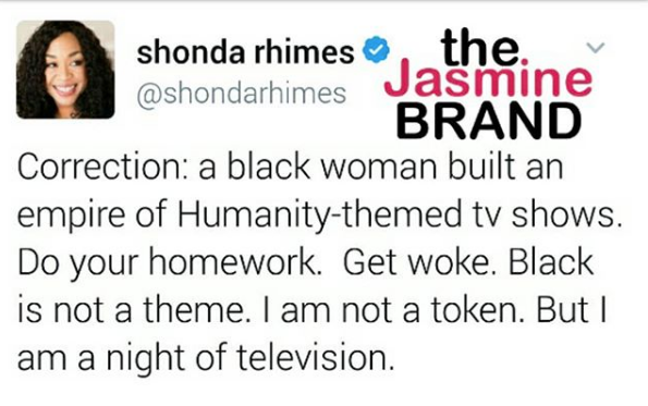Shonda Rhimes: I'm A Black Woman Who Built An Empire Of TV Shows, But I'm NOT A Token! 