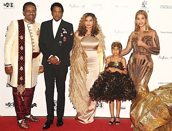 Beyonce Rocks Falguni & Shane, Jay-Z Wears Dior + Blue Ivy In