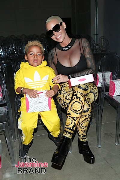 Amber Rose Allows 5-Year-Old To Curse At Home, Doesn’t Want Him To Use N-Word