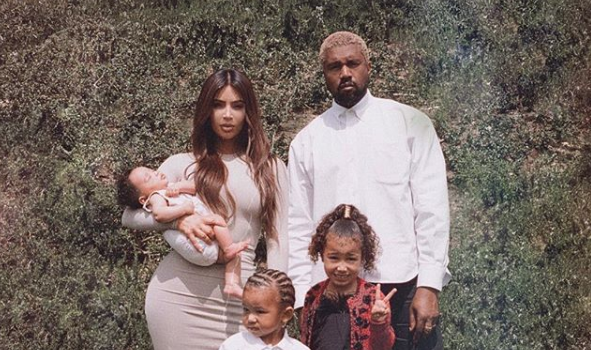 Kim Kardashian Shares New Family Photo: Saint, North, Chicago & Kanye