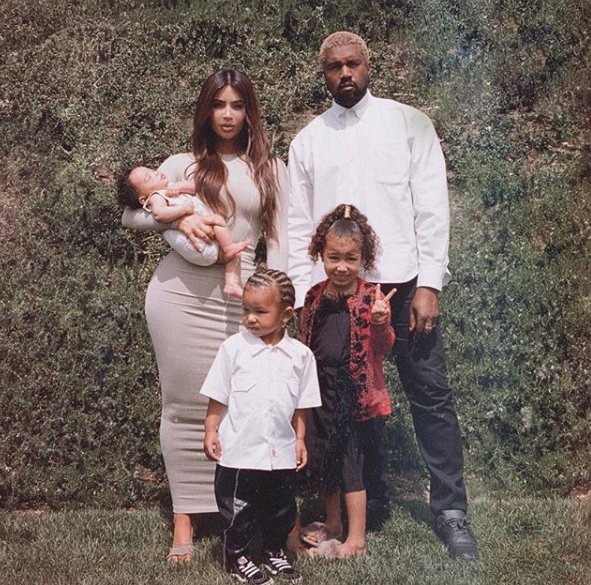 Kim Kardashian Shares New Family Photo: Saint, North, Chicago & Kanye