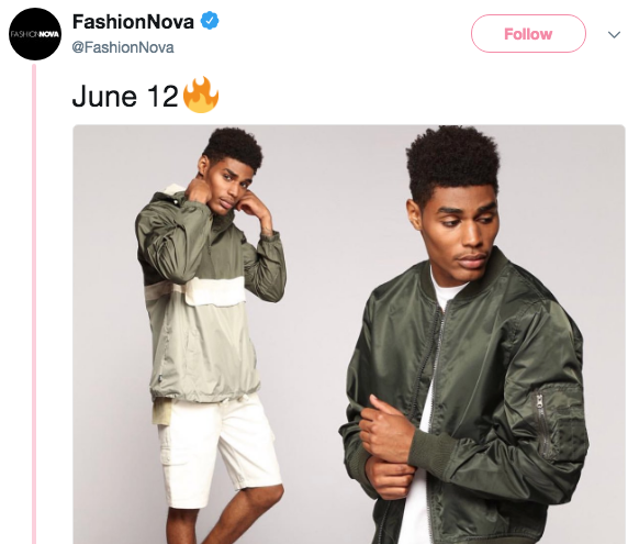 Fashion Nova Announces Menswear Line