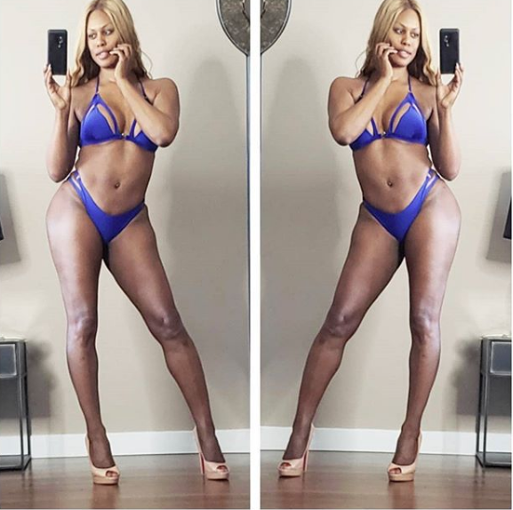 Transgender Actress Laverne Cox – See My Bikini Body! [Photos]