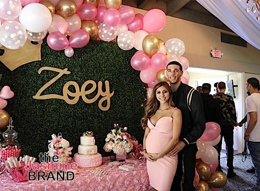 Lonzo Ball & Girlfriend Denise Garcia’s Baby Shower! [Photos]