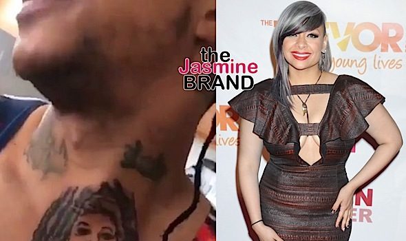 Orlando Brown Tattooed Raven Symone’s Face On his Neck! [VIDEO]