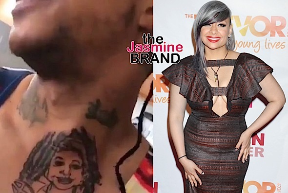 Orlando Brown Tattoos RavenSymonés Face On His Chest  E Online