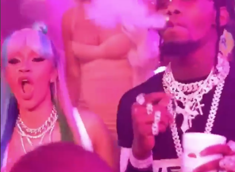 Offset Blows Smoke Into Cardi B’s Face, Rappers Slammed For Exposing Unborn Baby To Smoke