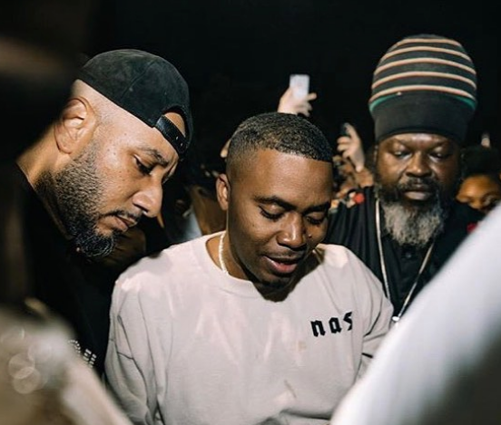 Kid Cudi Attends Kanye West Album Listening Event After Falling