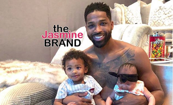 Tristan Thompson Shares 1st Photo w/ His Two Kids