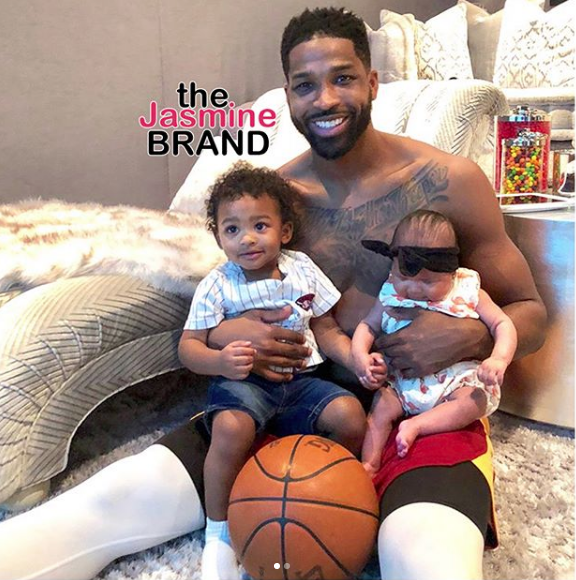 Tristan Thompson Shares 1st Photo w/ His Two Kids