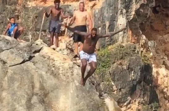 Lebron James Jumps Off A Cliff [VIDEO]