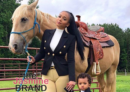 Tristan Thompson’s Baby Mama Jordan Craig Takes Son Horseback Riding