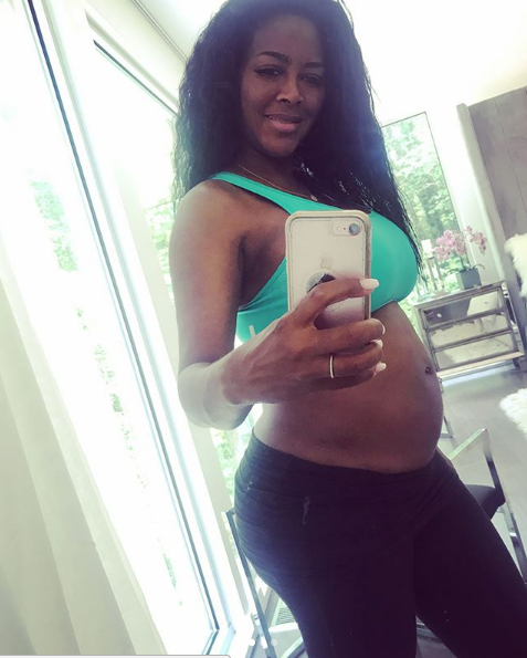 Kenya Moore Shows Growing Baby Bump, Amidst Reports of Not Returning to RHOA