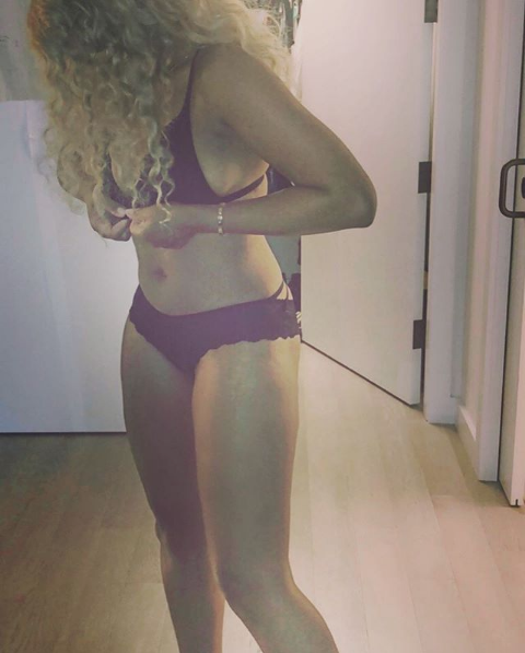 Tamar Braxton Shows Off Her Lingerie Figure, Posing In Bra & Panties