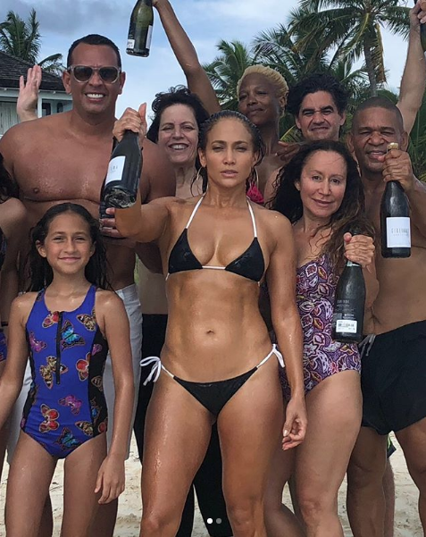 J.Lo Her Bangin Bikini Body Turn 49 w Bottles Bae A Rod The