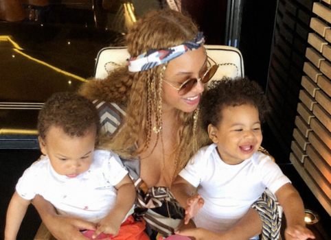 Beyonce’s Twins Rumi & Sir Make Rare Appearance