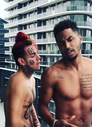 Trey Songz Gives Tekashi6ix9ine Vocal Lessons [VIDEO]