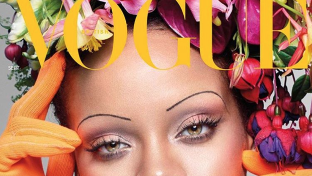 Rihanna Debuts Paper Thin Eyebrows For British Vogue