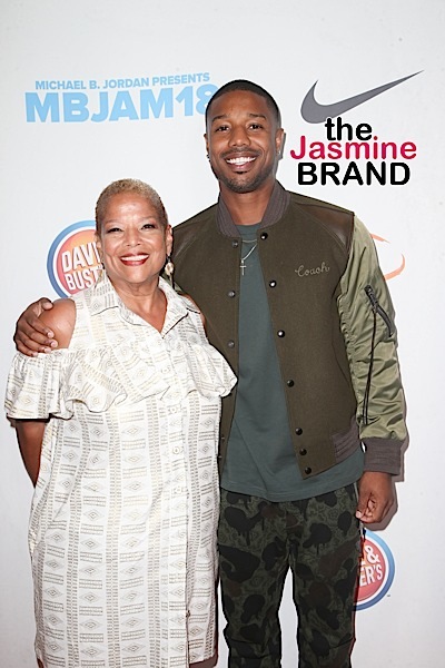 Michael B. Jordan Hits Lupus Event w/ Mother [Photos]