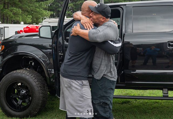 The Rock Buys Stunt Double A Brand New Car! [VIDEO]