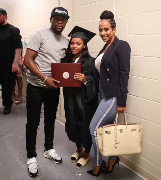 Floyd Mayweather’s Daughter Finished High School At 15, Returned 3 Years Later To Walk Across Stage