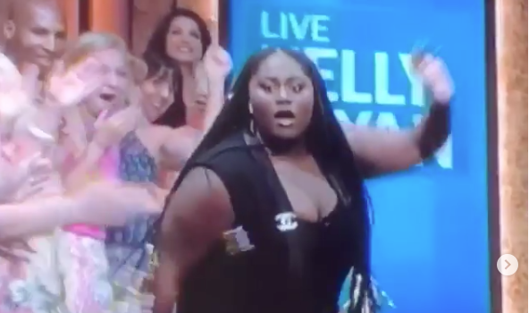 OITNB’s Danielle Brook’s Almost Falls On Live TV, Recovers Like A Queen