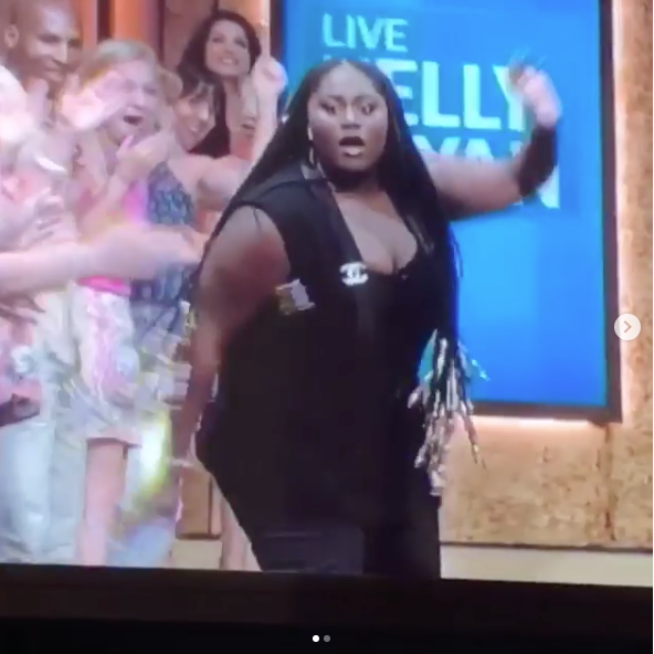 OITNB’s Danielle Brook’s Almost Falls On Live TV, Recovers Like A Queen