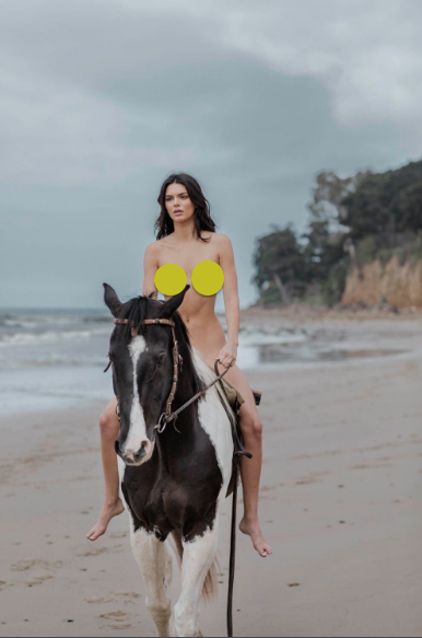 Kendall Jenner Is Butt Naked On A Horse In New Controversial Shoot [Photos]