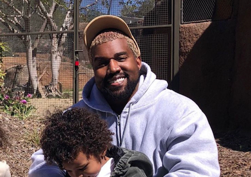 Kanye & Son Saint West Throw 1st Pitch At Baseball Game [VIDEO]
