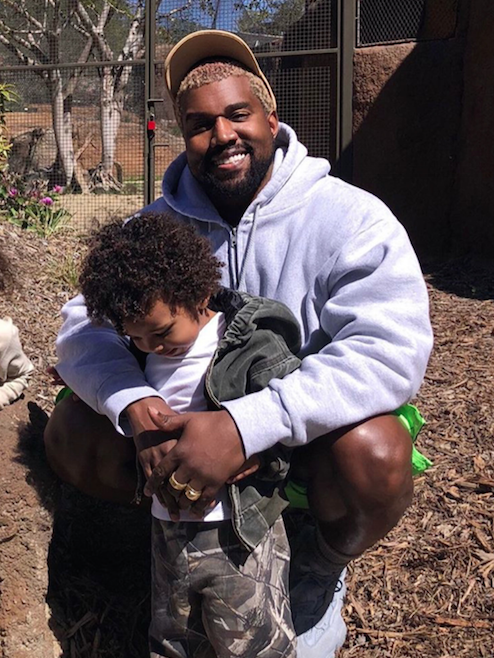 Kanye & Son Saint West Throw 1st Pitch At Baseball Game [VIDEO ...