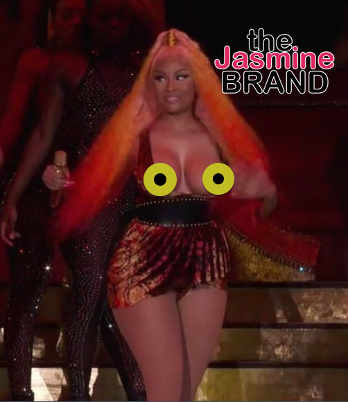 Nicki Minaj's Breasts Spill Out