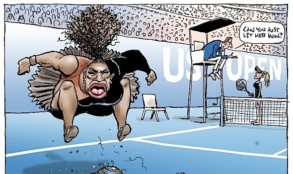 Serena Williams Cartoon Labeled Racist & Sexist