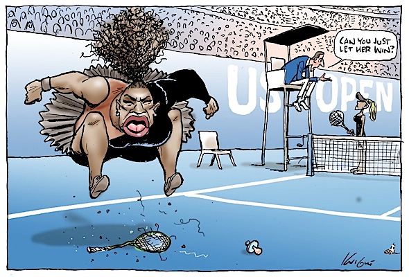 Serena Williams Cartoon Labeled Racist & Sexist