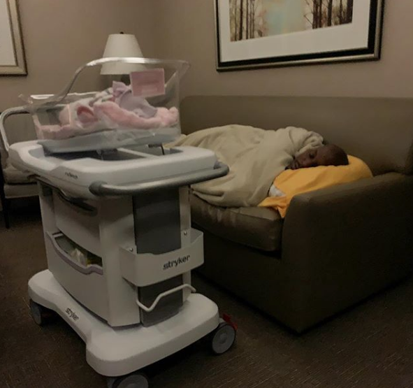 Tyrese’s Wife In Labor 30 Hours, Delivers Baby Girl Soraya Lee Gibson [Photo]