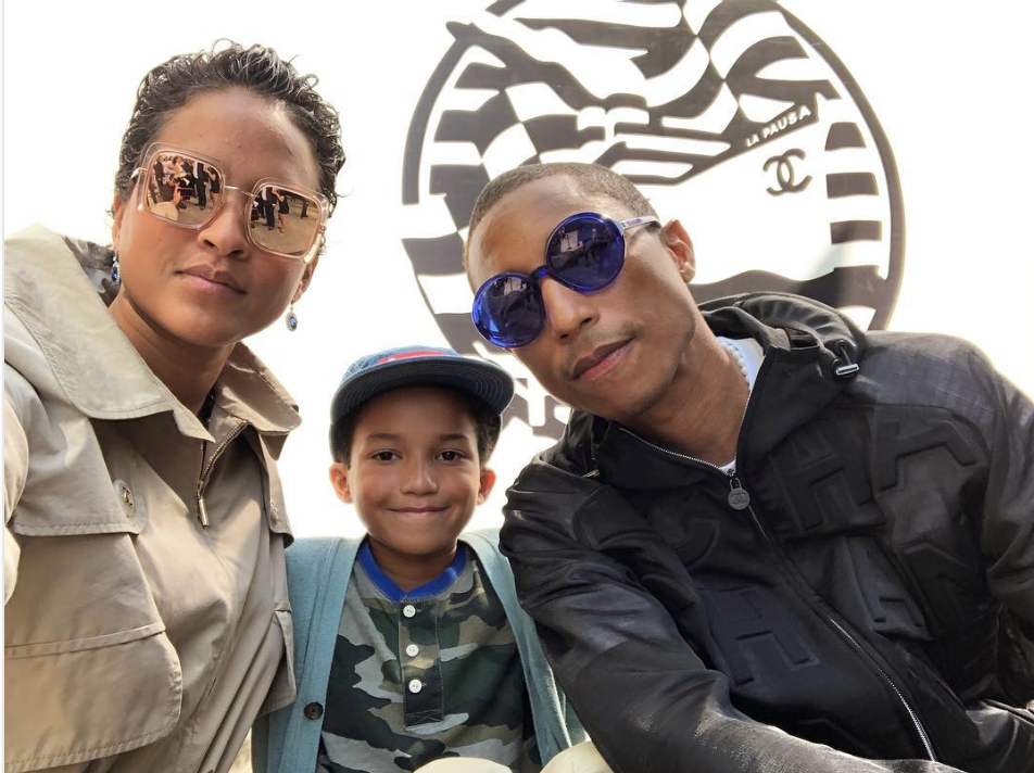 Pharrell Williams, Helen Lasichanh Children Triplets