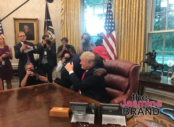 Kanye Tells Trump Why He Didn’t Vote For Hillary Clinton, Says MAGA Hat Makes Him Feel Like A Superhero  