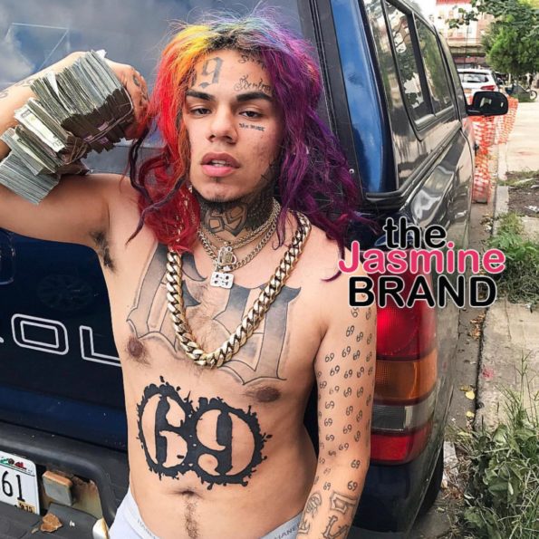 Tekashi69's Girlfriend Jade Gets Tattoo of His Face