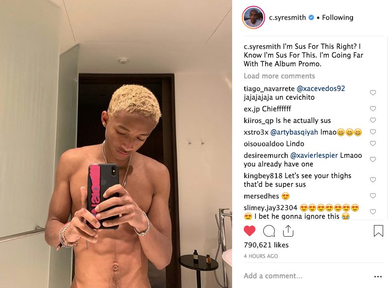 Jaden Smith Wants Us to Question His Sexuality.